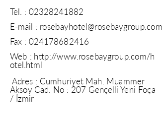 Club Rose Bay Hotel iletiim bilgileri